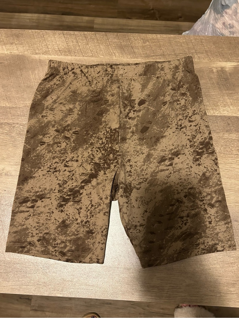 Fashion Nova Women’s Brown Patterned Biker Shorts Size Small